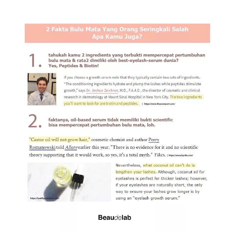 NEWLAB Serum Bulu Mata | Penumbuh Alis &amp; Bulu Mata Cepat Instan | Eyelash Extension &amp; Brow Growth Serum