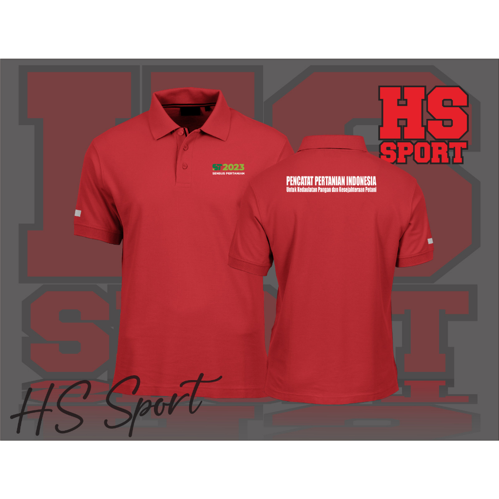 POLO SENSUS 2023 - BAJU POLO PENCATAT PERTANIAN INDONESIA - BAJU POLO KERAH