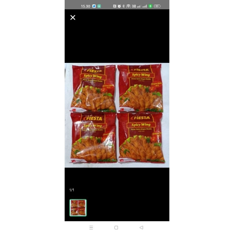 

Fiesta Spicy Chiken wing 500gram