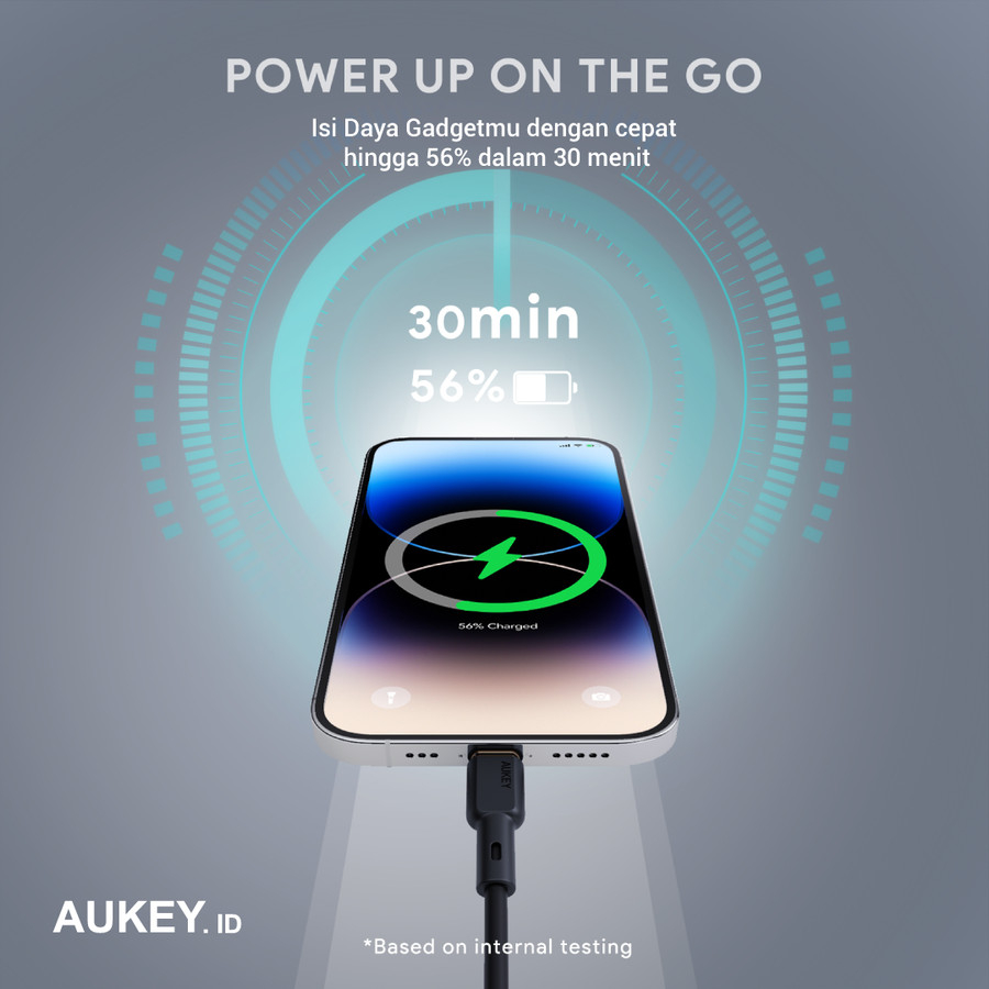 Kabel iPhone Aukey CB-SCL1 USB-C to Lightning MFi 1m - 501746