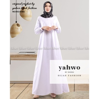 GAMIS WANITA TOYOBO FODU WARNA PUTIH/PUTIH BERSIH/DRESS YAHWO TERLARIS/GAMIS JUMBO/READY UKURAN/S/M/L/XL/XXL/XXXL/GAMIS YAHWO HIJAB FASHION/YAHWO BY SHIDQI/GAMIS BUSUY/BISA JUGA UNTUK BUMIL