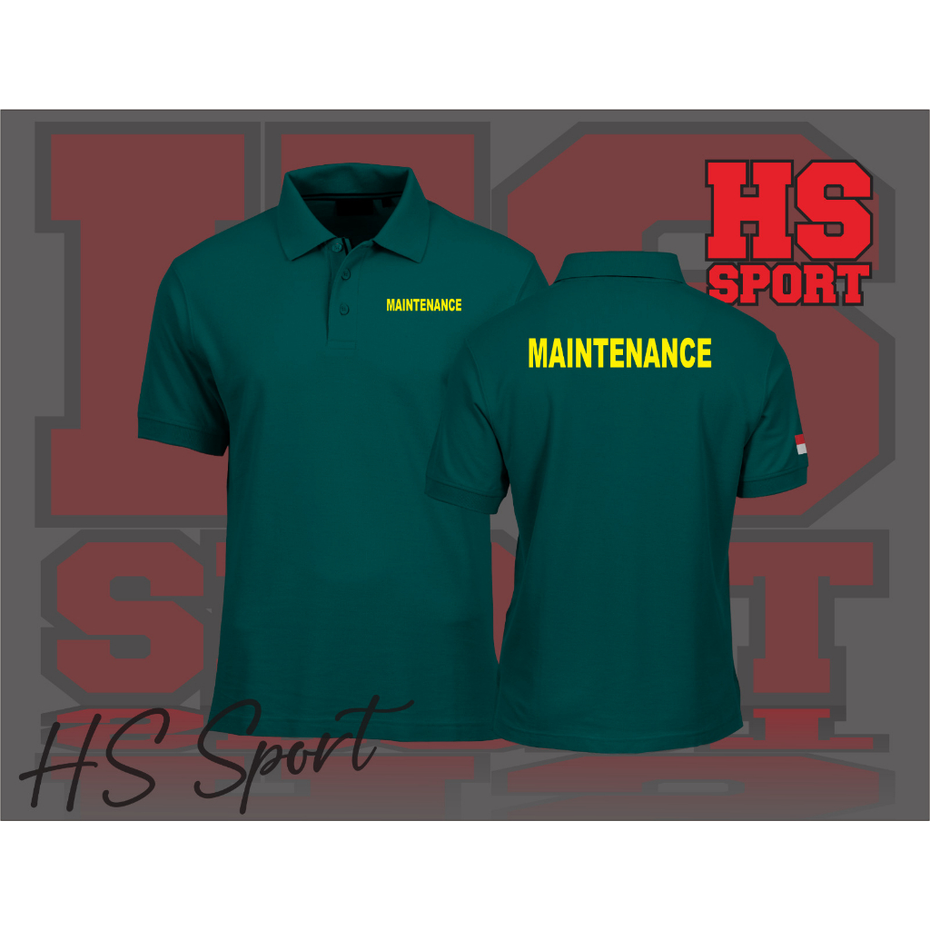 POLO MAINTENANCE - BAJU POLO MAINTENANCE - BAJU POLO KERAH TSHIRT