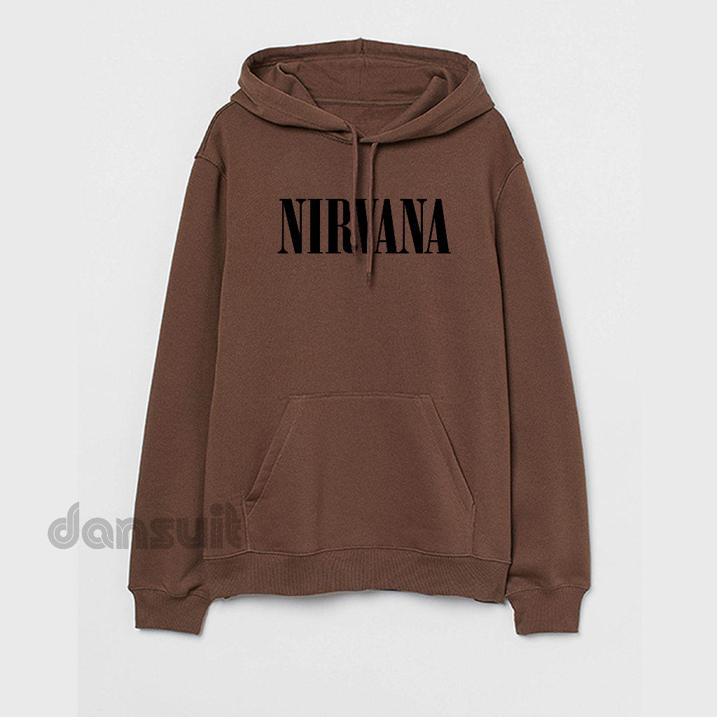 Sweater Hoodie Pria/Wanita Size M - XXXL  Sweater Hoodie Distro NIRVANA Bahan Fleece Tebal Premium