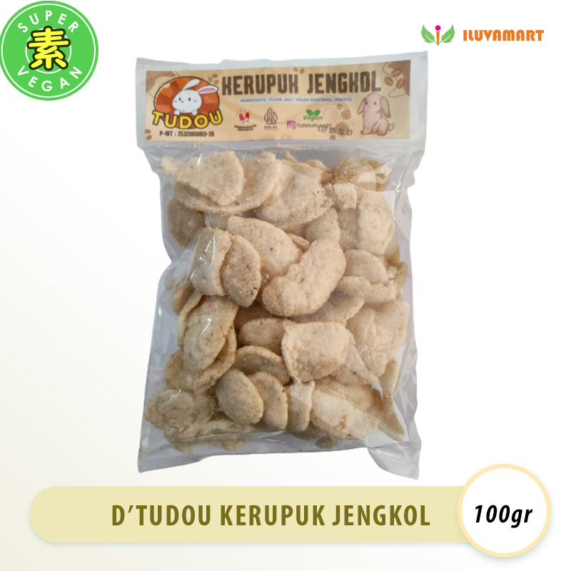 

D'TUDOU Kerupuk Jengkol Vegan 100gr / Keripik Vege Krupuk Kripik