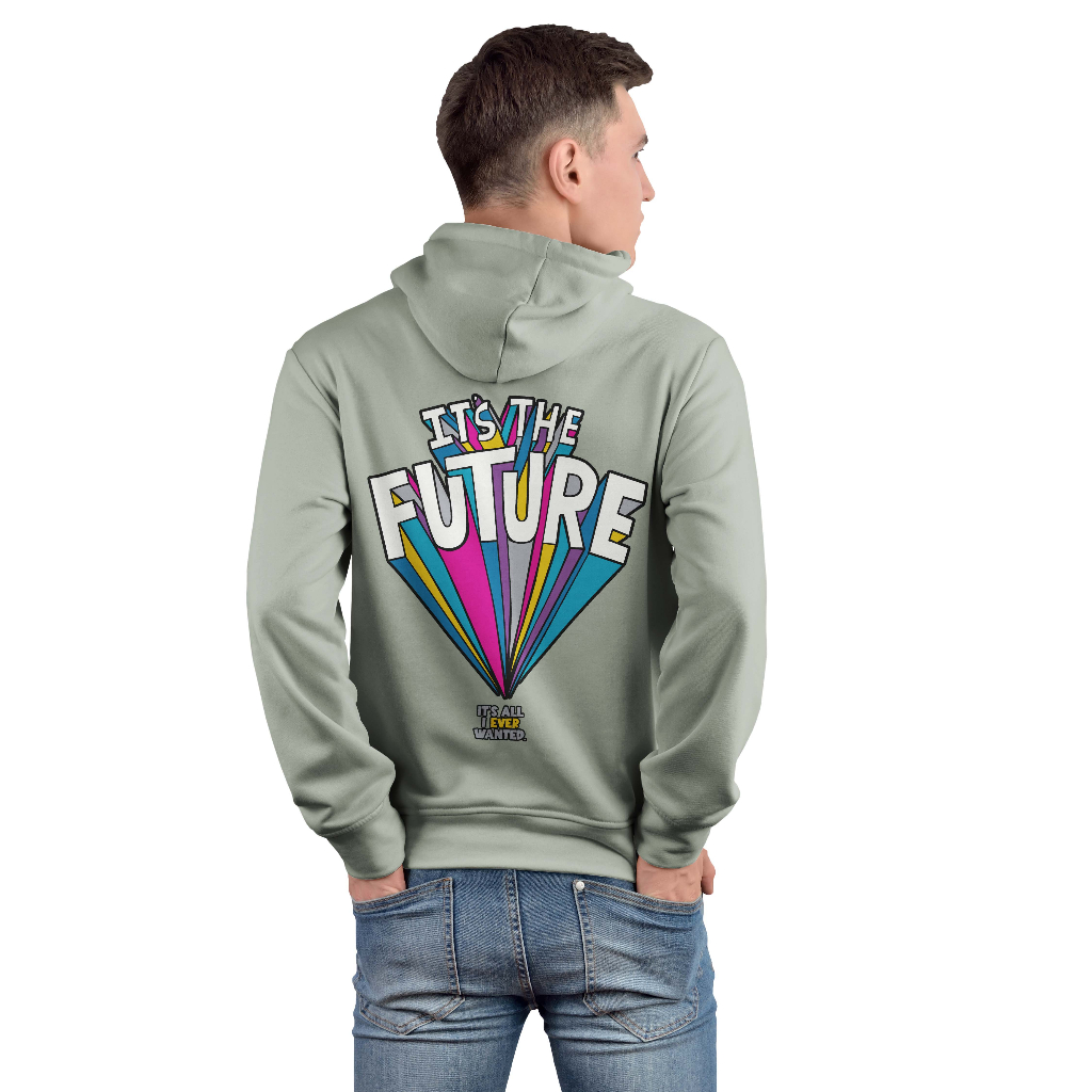 DEZIROSE - Hoodie It's The Future Sweater Hodie Pria &amp; Wanita Distro Fleece Tebal Size M-XXL