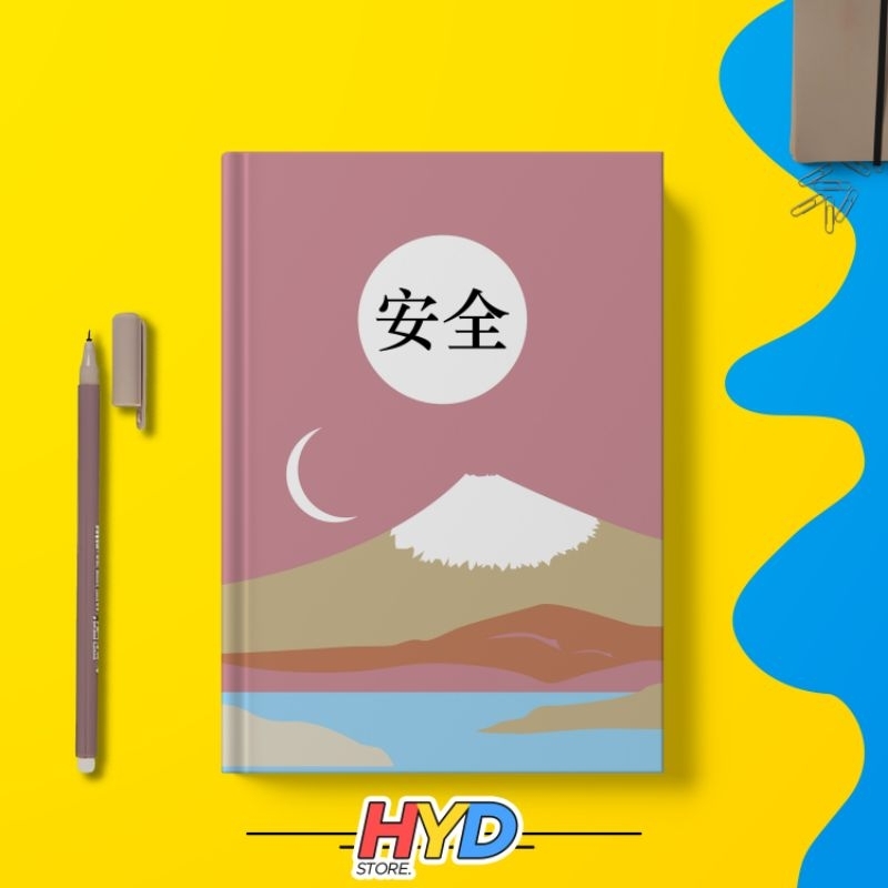 

Notebook A5 Hardcover High-Quality Buku Catatan Japan Mountain