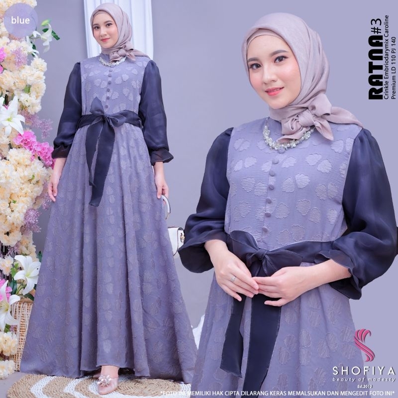 lNUMA,VENYA,JASMINE,,RATNA, RARAS,SYARLA ,HANA Set Maxi Dress Ori by Shofiya Fashion843