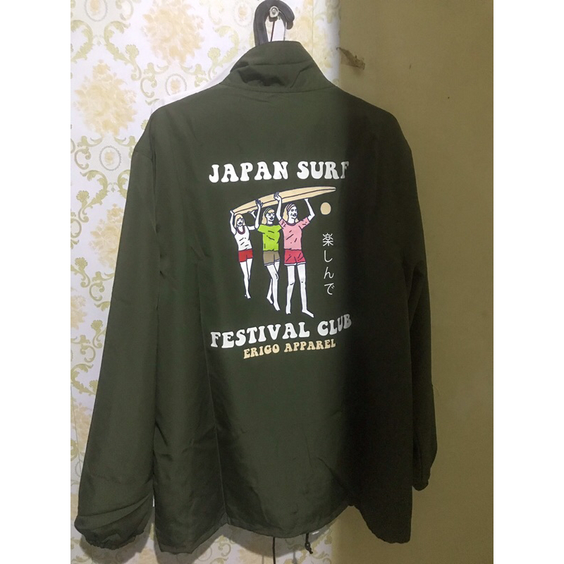 (PRELOVED) JAKET ERIGO SURF OLIVE XL ORIGINAL