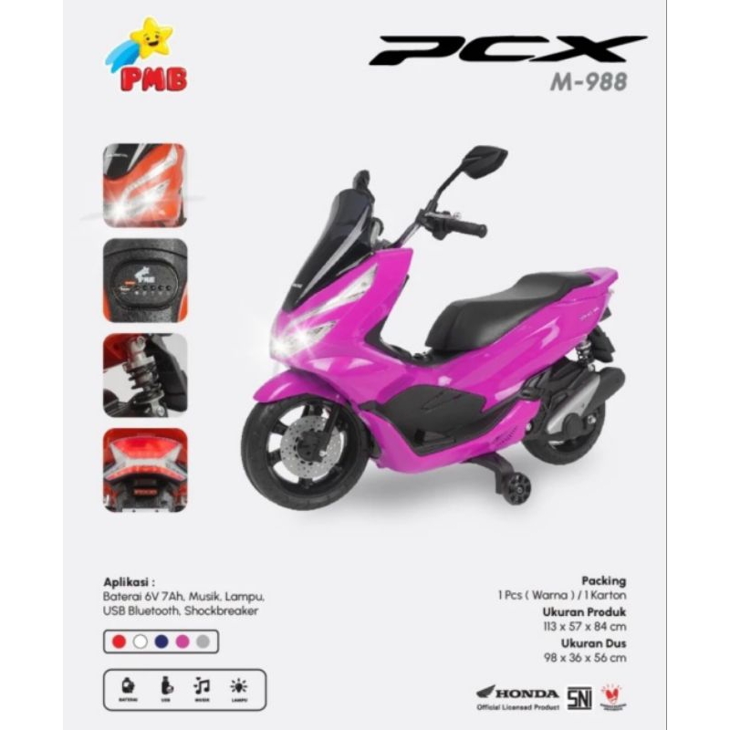 Motor Aki Anak Pcx M-988 Official Licensed Edition