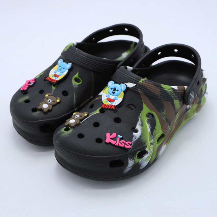 Sandal Kodok Wanita Sandal Baim Wanita Slop Kodok Classic Bae Clog Motif Kiss Eva Anti Slip