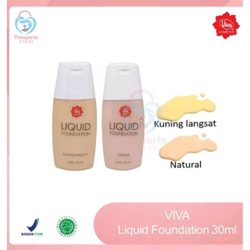 VIVA LIQUID FOUNDATION KUNING LANGSAT