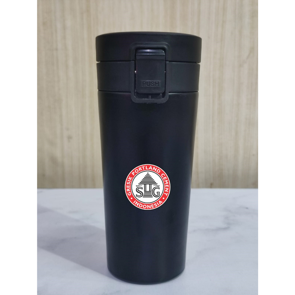 Termos Coffe Cup Flip Custom Logo SEMEN GRESIK/Souvenir Tumblr Custom Murah/Merchandise