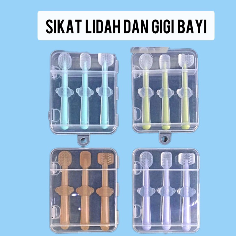 Pembersih Lidah Bayi Kassa Pembersih Mulut Bayi Baby Mouth Cleaner Baby Oral Cleaner Kapas Batang Untuk Bayi 0-3 Tahun(Isi 30)