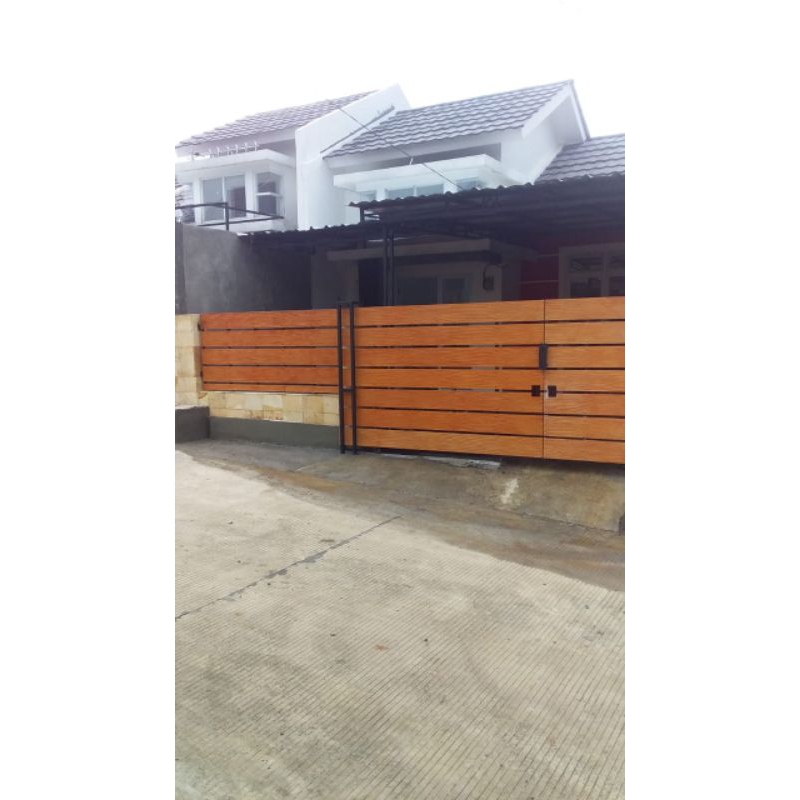 PAGAR MINIMALIS KAYU PAGAR MINIMALIS SERAT KAYU