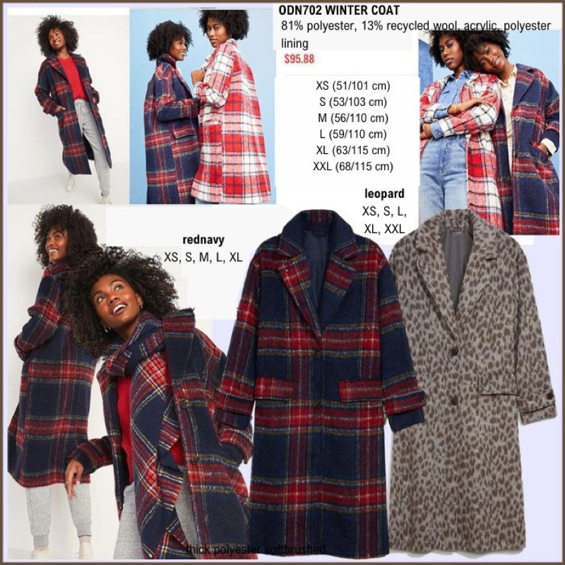 Coat Wanita Odn 702 Winter Coat