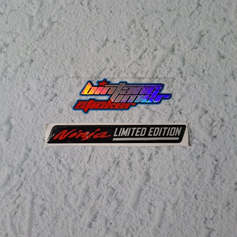 

STICKER STIKER EMBLEM TIMBUL NINJA LIMITED EDITION TIMBUL 3d