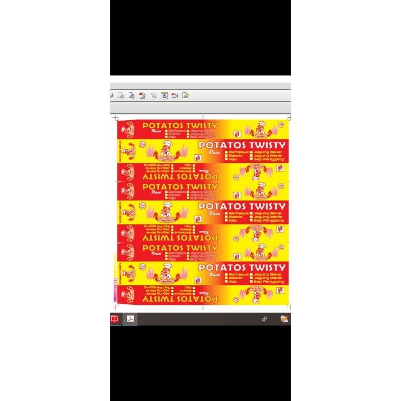 

kemasan kertas kentang potatos