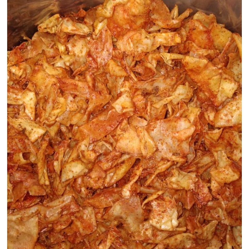 

kripik pedas extra ayam bawang,