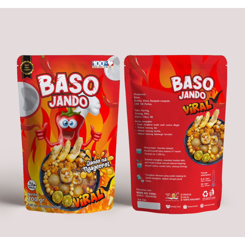 

Boci Baso Aci Jando Khas Garut Sambal Geprek Extra Pedas