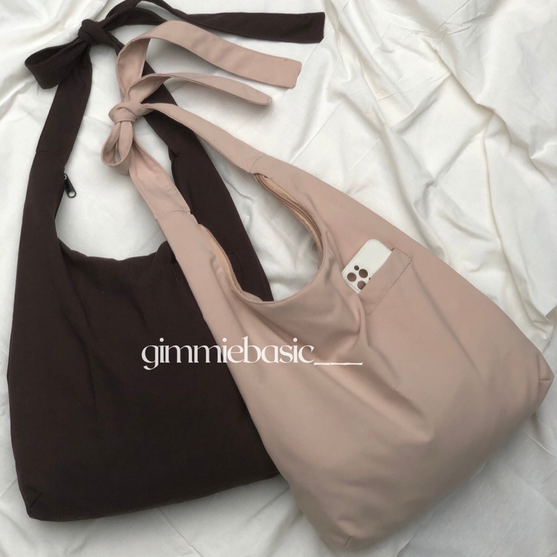 ADJUSTABLE BAG | Totebag baby canvas simple estetik | Totebag estetik