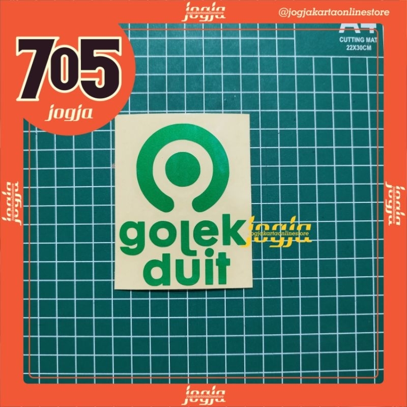 Stiker Plesetan Gojek Golek Duit Cutting Stiker Ojol Ojek Online Menyala