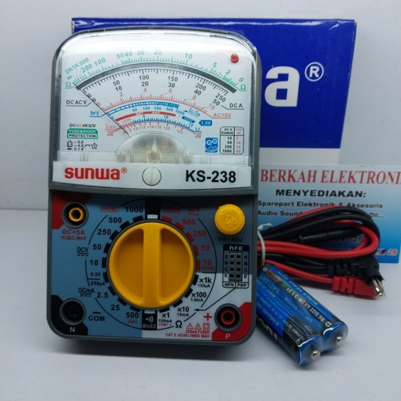 Multitester Multimeter Avometer Sunwa KS-238 Analog Original