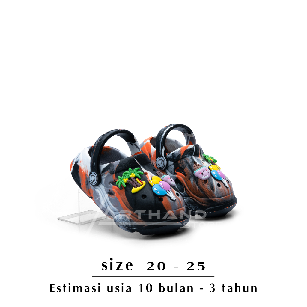 Arthand - sandal anak laki-laki LORENG Sandal Slop Terbaru/Sandal Slip Anti Licin nyaman