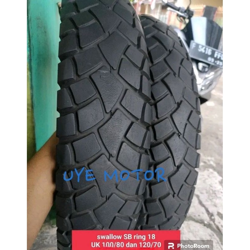 PROMO BAN SWALLOW SB RING 18 UK 120/70 100/80