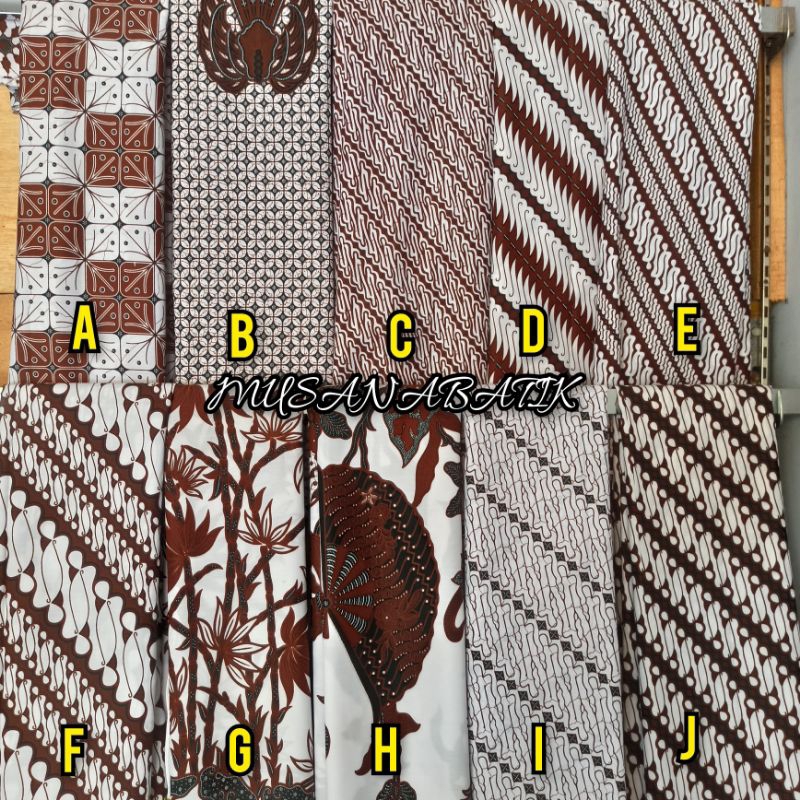 kain batik h. Santoso AAA JARIK putih coklat