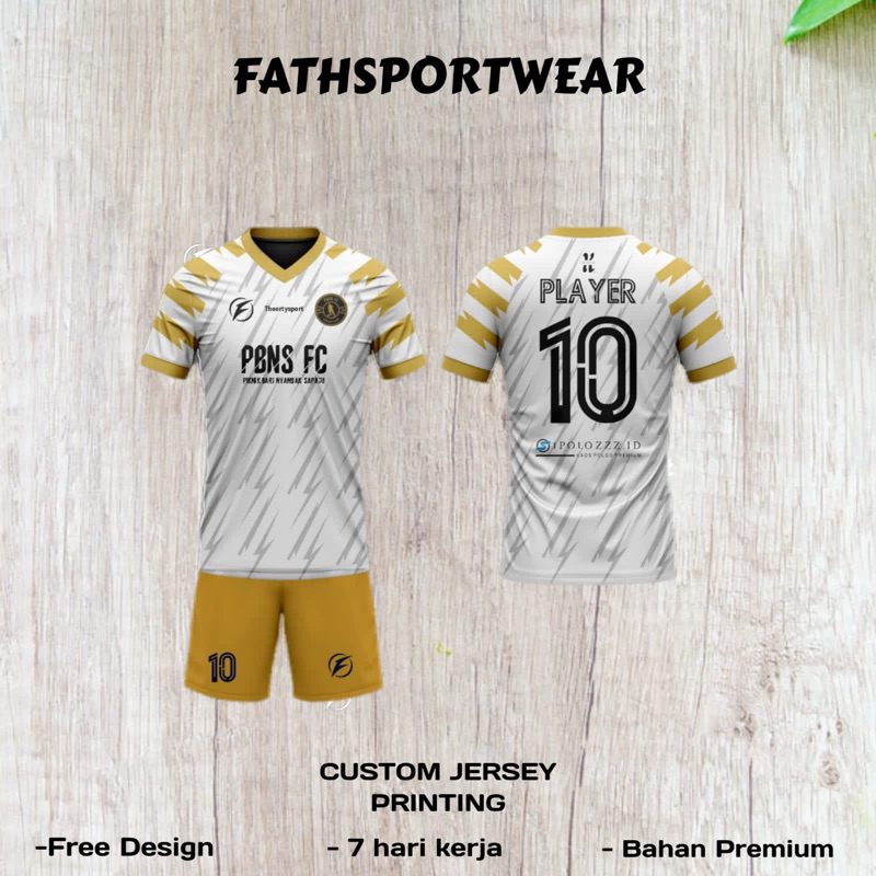 custom jersey bola futsal printing keren murah bisa satuan