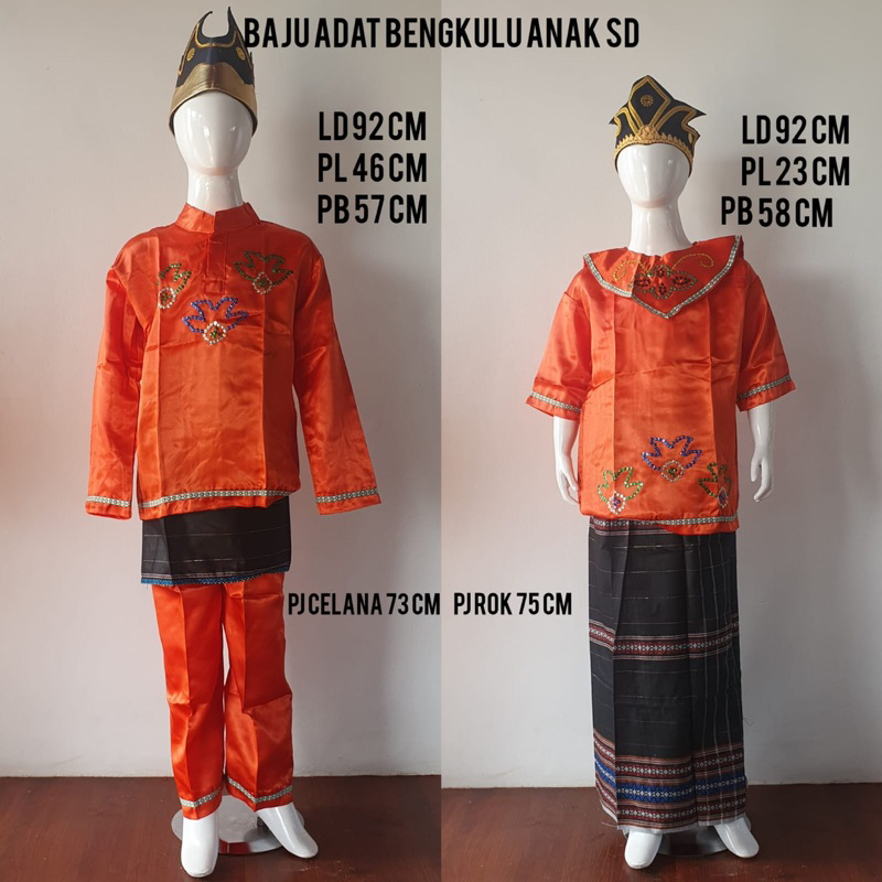 baju adat anak sepasang putra dan putri