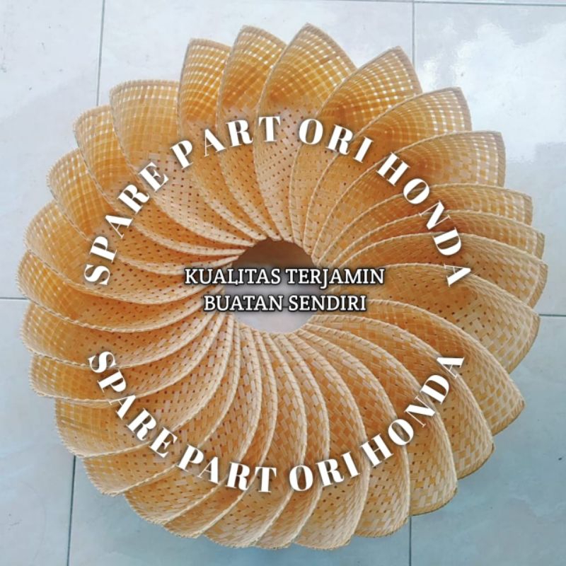 PIRING PINCUK ANYAMAN BAMBU POLOS PINCUK PECEL LELE NASI GORENG PECEL LELE