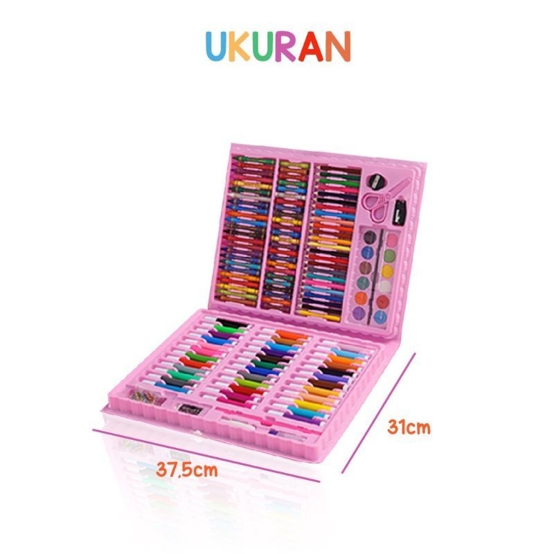 crayon mewarnai 150 warna crayon art set 150 pcs