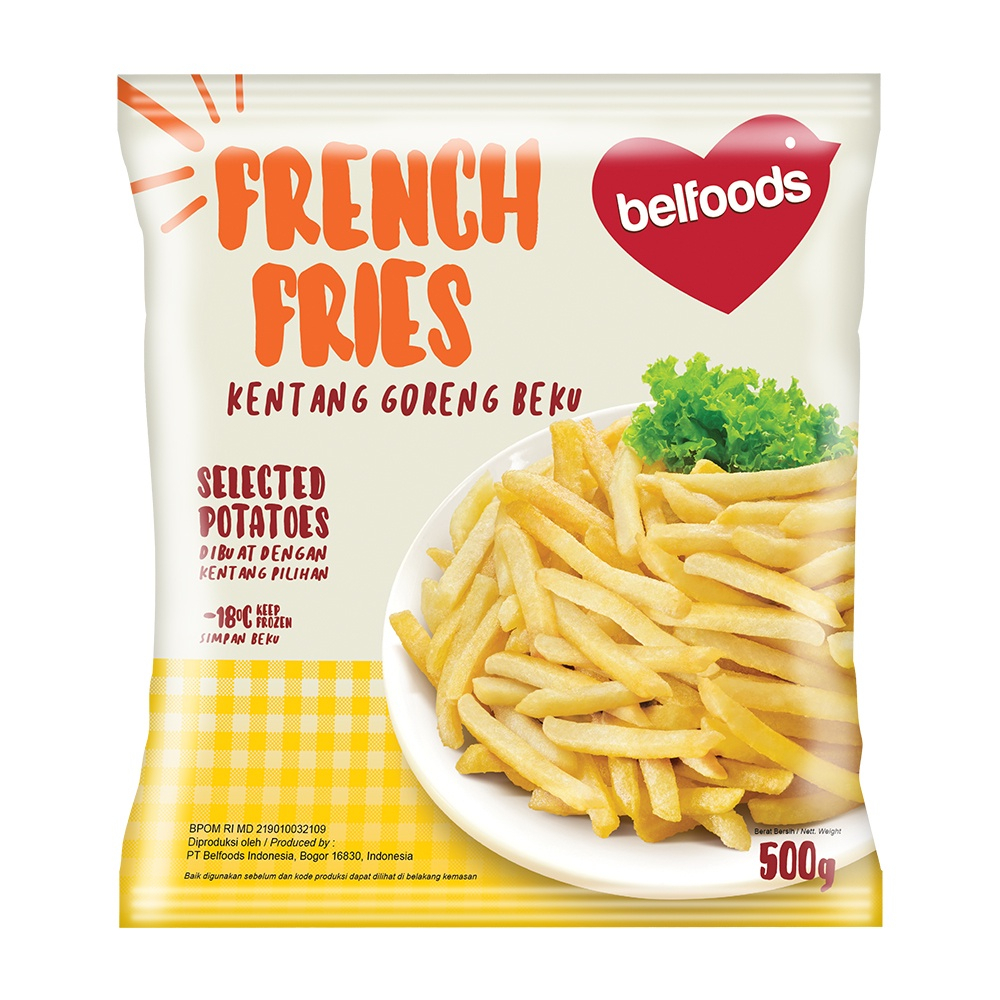 

Belfoods French Fries 500 gr - Kentang Goreng Beku