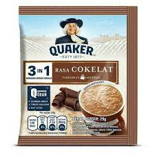 OATS | QUAKER 3 IN 1 COKLAT 8S PACK | QUAKER RASA COKLAT