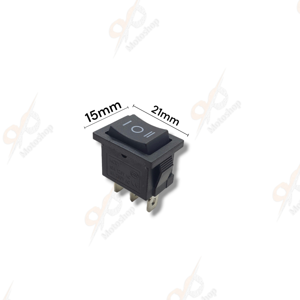 Rocker Switch Saklar Karaoke Karoke Lampu Tembak Motor On Off On 3 Pin Kaki Besar