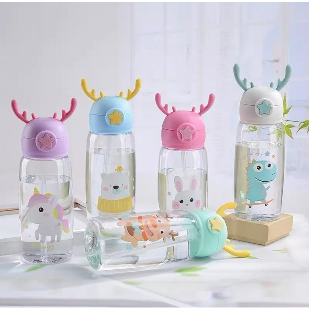 Botol Minum Anak / Botol Minum Anak Motif Tanduk Rusa 600ml &amp; 700ml