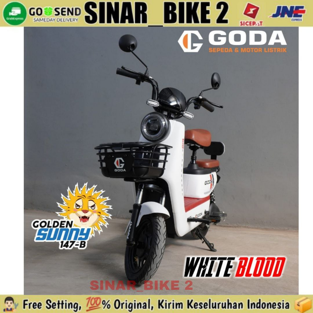 Sepeda Listrik GODA 147B 147 B SUNNY 500 Watt Electric E Bike