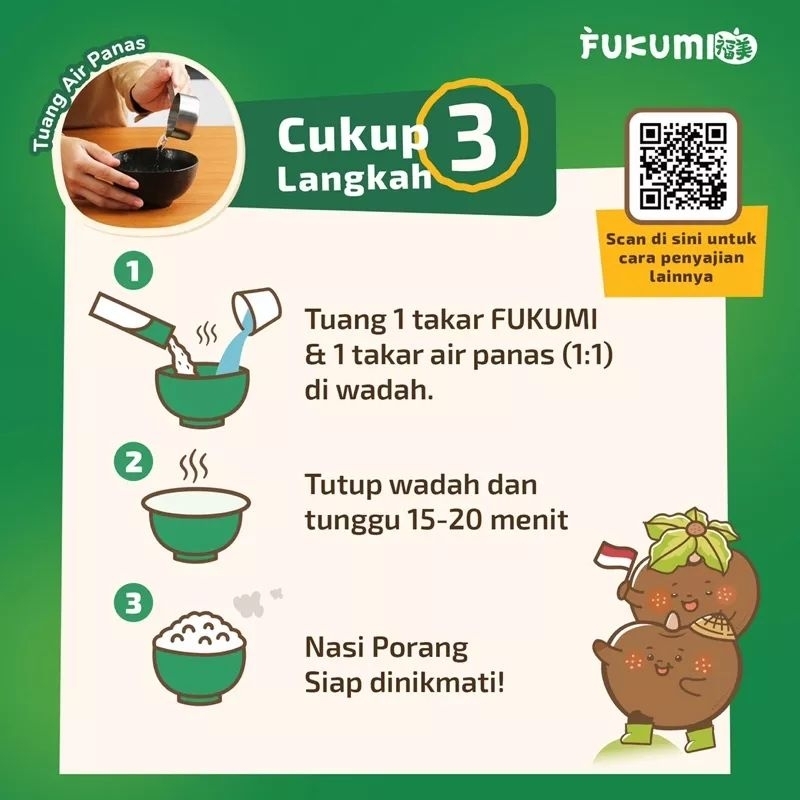 Fukumi Beras Porang Pouch 1Kg - Shirataki / Konjac Rice