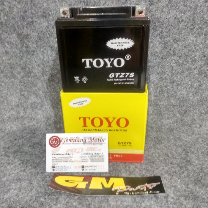 AKI KERING MF HONDA CBR 150 PCX 125 PCX 150 ACCU 6AH GTZ7S 6AH