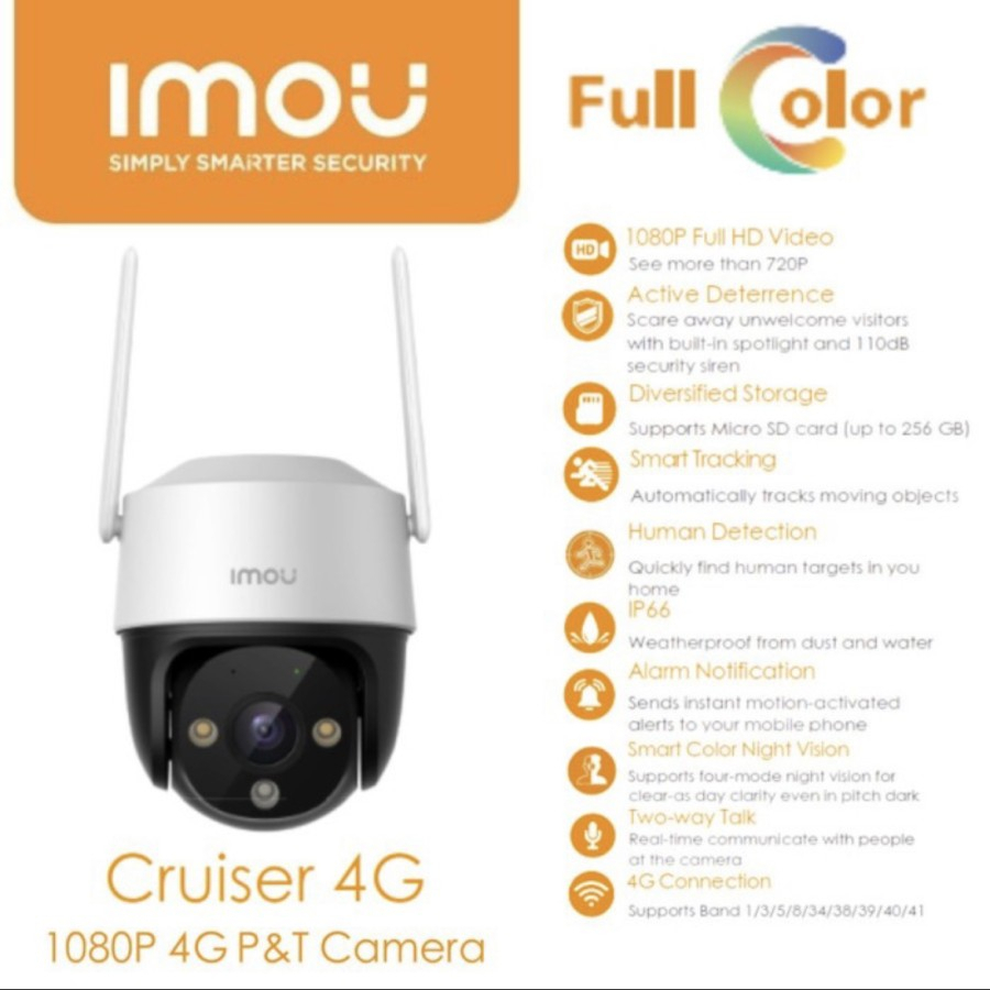 IP Camera Imou Cruiser 4G Two Way CCTV IP Cam eb8 Sim Card