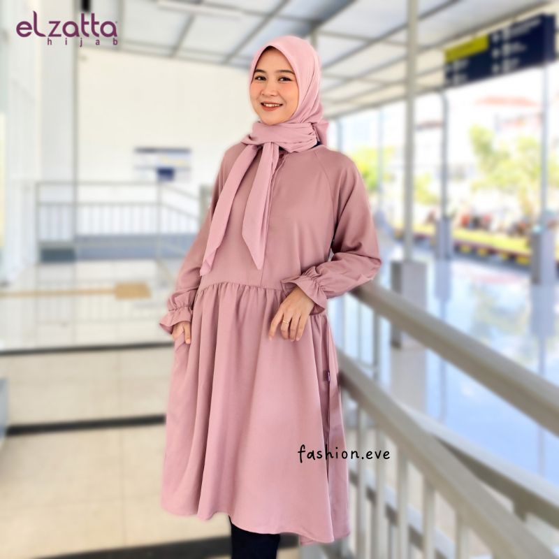 TUNIK WANITA ELZATTA TERBARU ATASAN TUNIK BLOUSE KEKINIAN TUNIK WANALA SEIKA BAHAN KATUN  S SMAPAI X