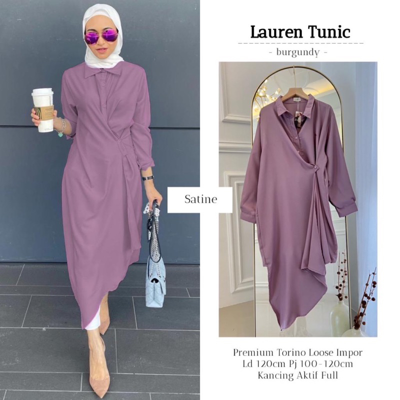 LAUREN TUNIK/ MIDI POLOS PREMIUM BY MPMF