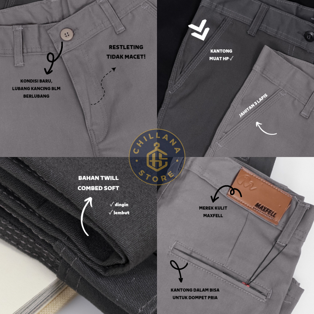 MAXFELL Celana Chino Pendek / Short Chino Pants