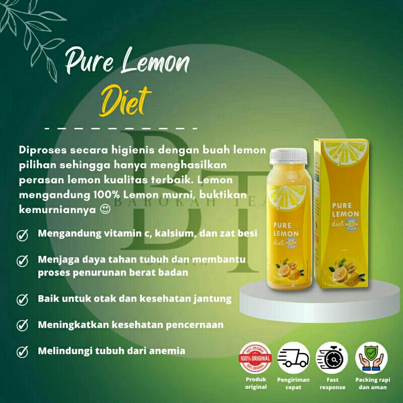 

Pure Lemon Diet 100% perasan buah lemon asli