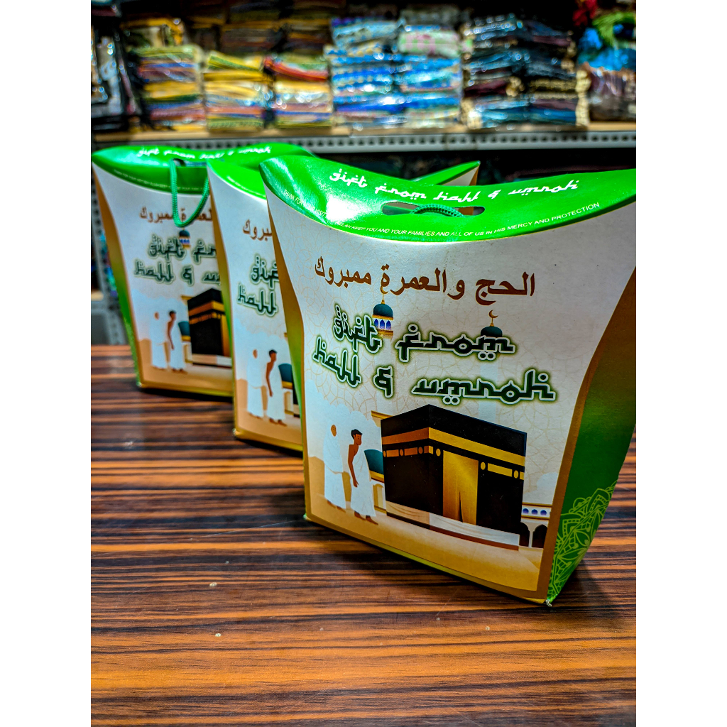 

Tas Kertas Haji Paperbag Haji Souvenir Haji dan umrah ukuran 21x16cm isi 100pcs