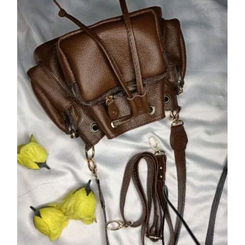 TAS SERUT WANITA/TAS WANITA MODEL SERUT KULIT ASLI/TAS  SELEMPANG KULIT PIPIRUT GARUTAN