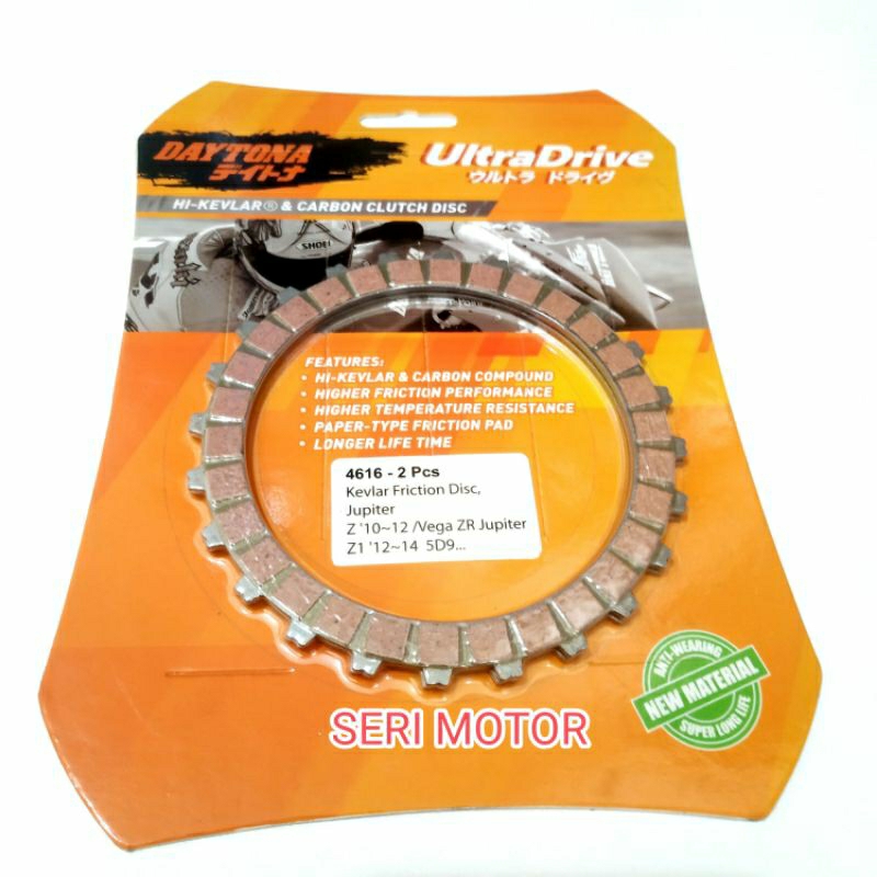 Kampas kopling daytona (4616) Jupiter z, Jupiter Z1,Vega ZR,