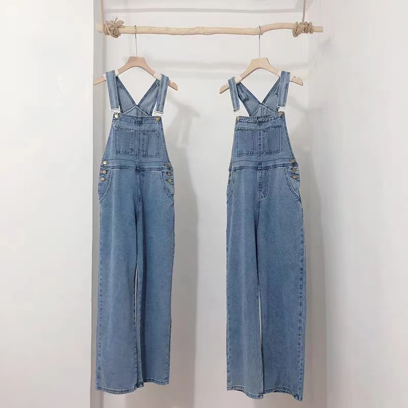 【wanita.id】overall jeans wanita jumpsuit wanita rok wanita korean skirt midi long skirt rok daily rok plus size fashion muslim