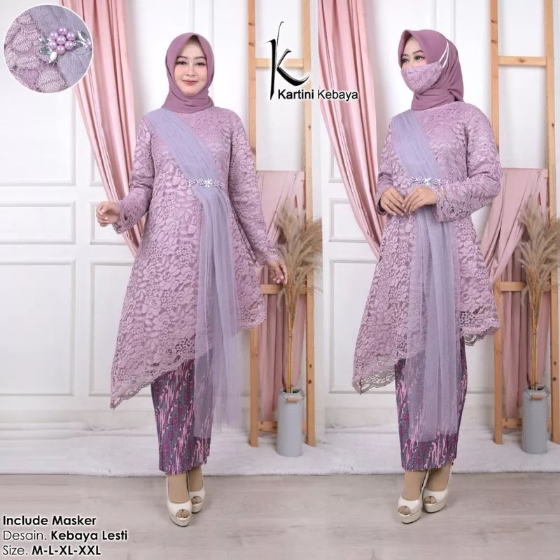 Atasan kebaya Leslar Ukuran M,L,XL,XXL,XXXL/Kebaya Tunik Modern